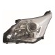 Toyota Avensis 2009-2011 Chrome Inner Halogen Head Lamp Unit Passenger Side